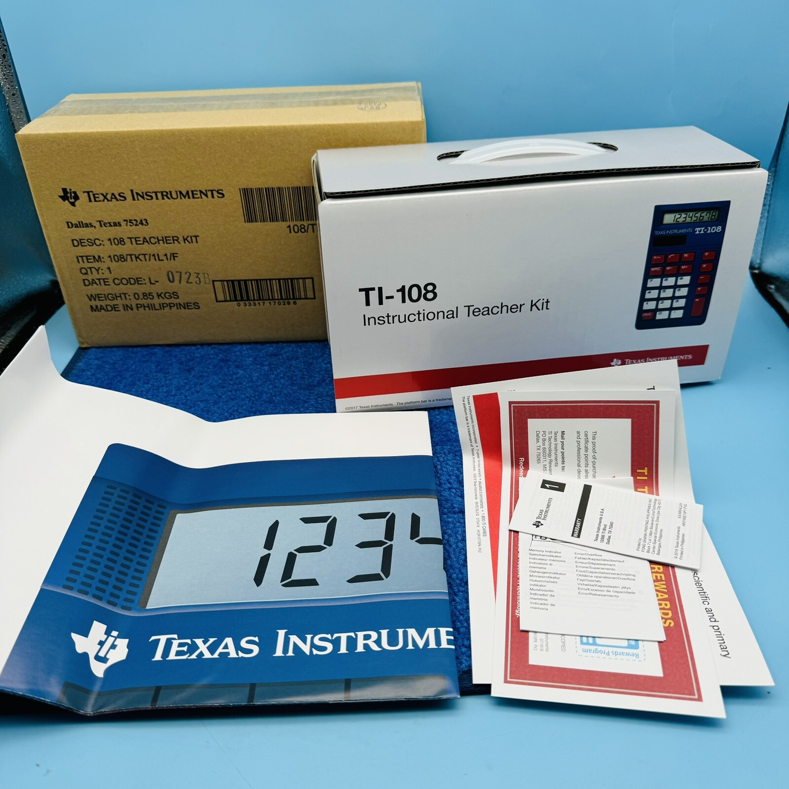 Texas Instruments TI-108 Teacher Kit - 10 Calculators - NEW
