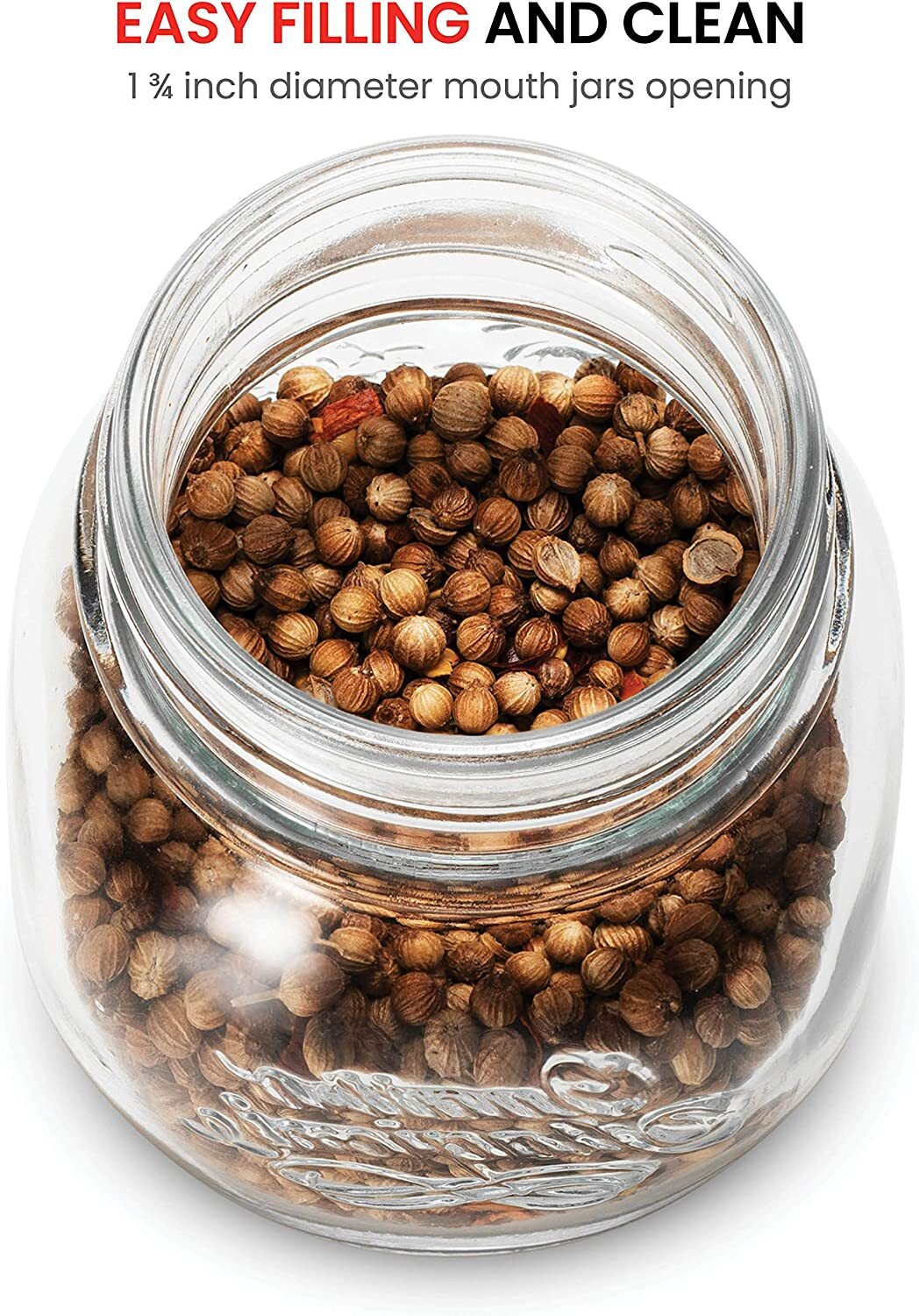 Bormioli Rocco Quattro Stagioni Small Glass Mason 5 Ounce Mini Jars 12 Pack