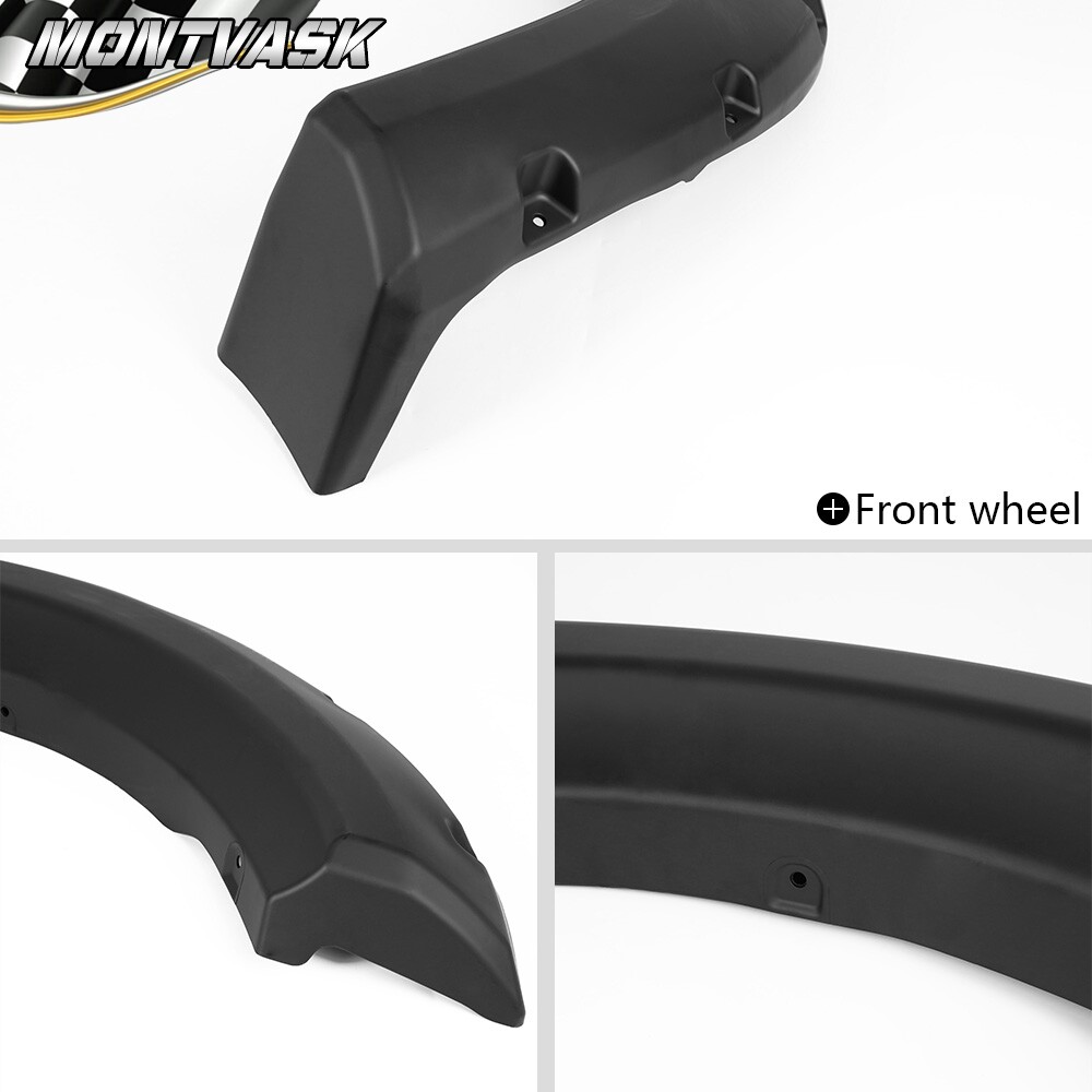 6pcs Pocket Rivet Style Fender Flares Black Fit For 2009-2014 F150 Offroad