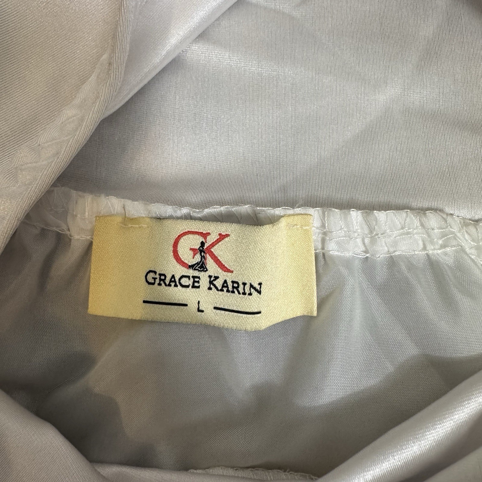 Women’s Grace Karin Petticoat Skirt Crinoline Tutu Dress White Large