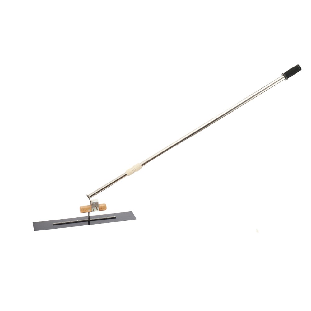 Long Handle Concrete Trowel Cement Surface Smoothing Tool w/ Finishing Shoes NEW