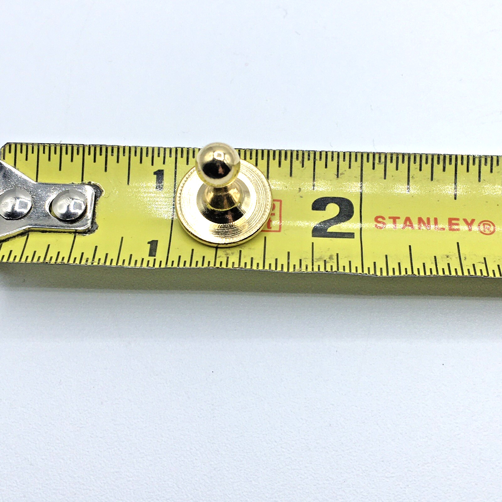 Gold Tone Shirt Collar Large Ball Studs Formal Ware Tuxedo Cleric Clergy NOS