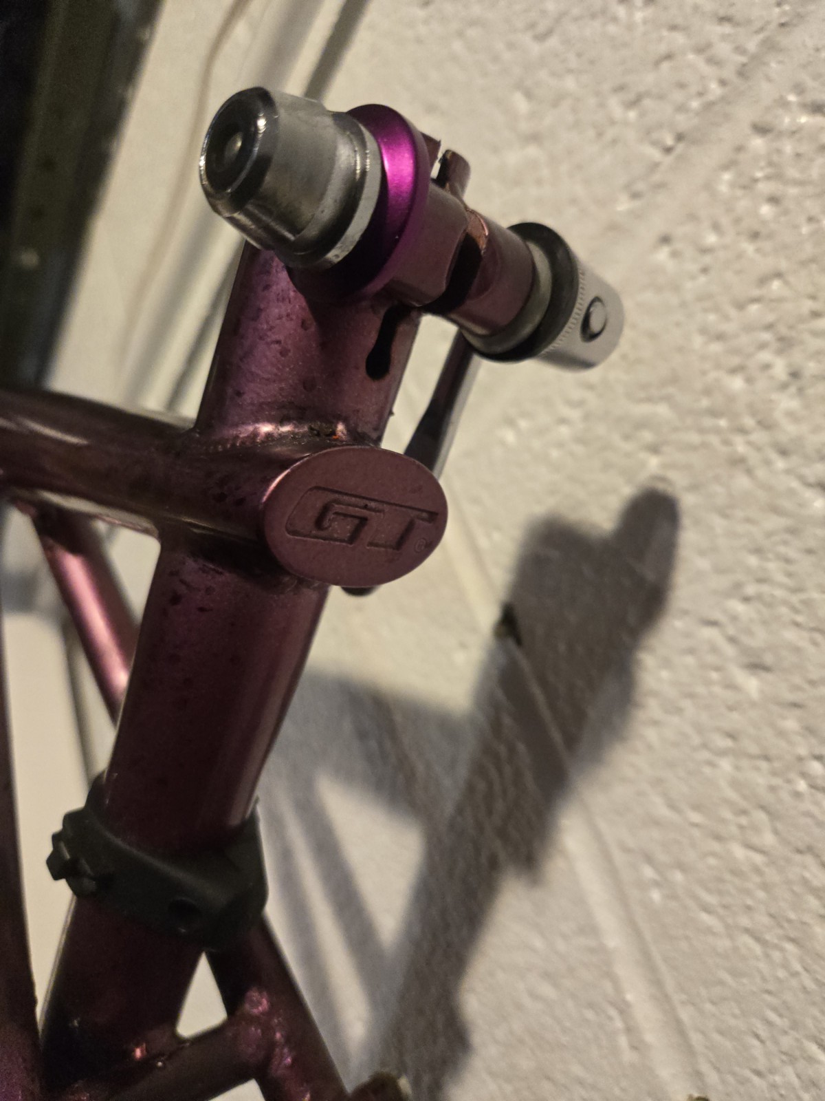 Vintage GT Cirque Mtb Hybrid Bicycle Frame Purple Flake Size 59cm Used Good...