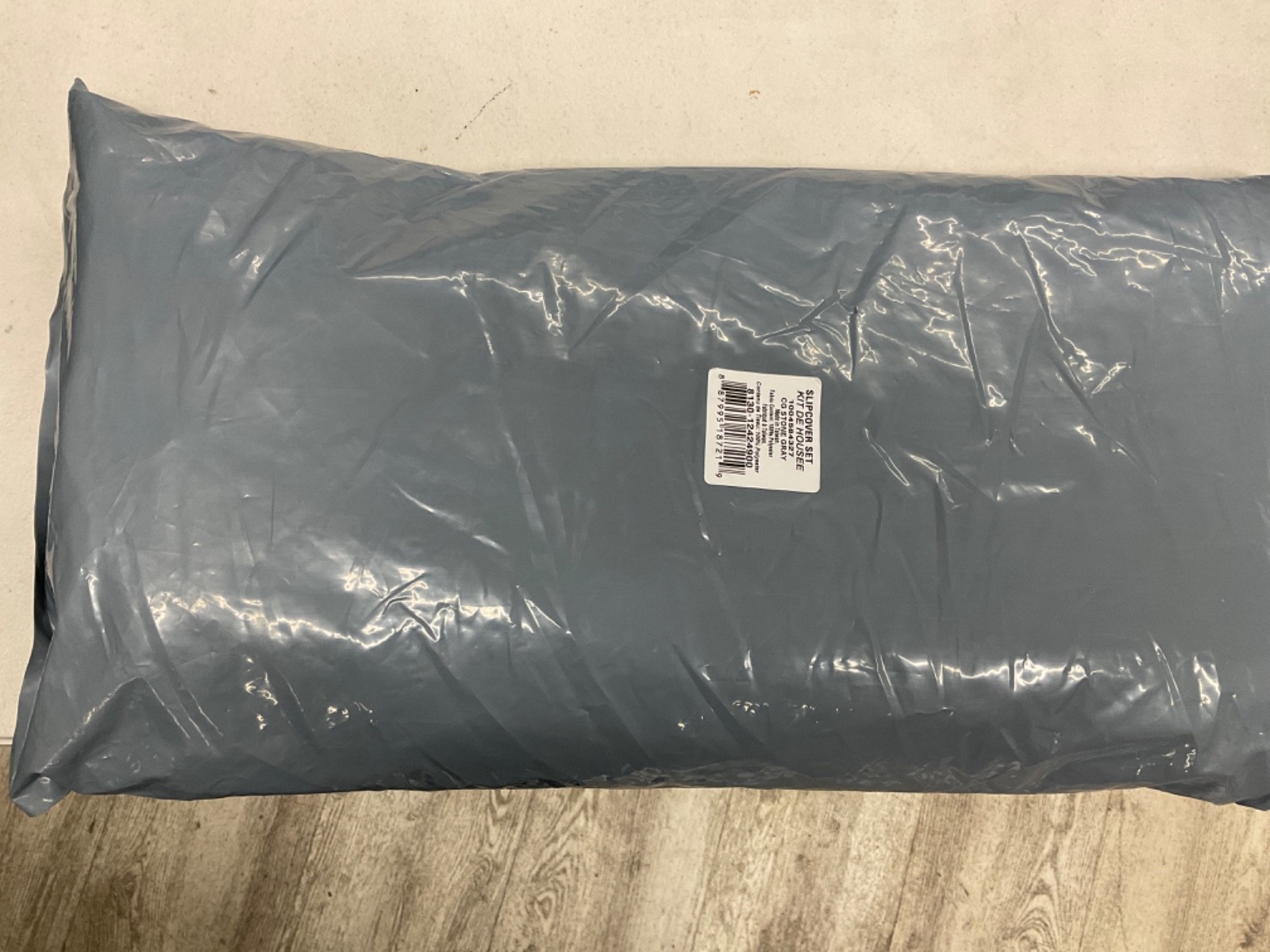 Hampton Bay Laurel Oaks CushionGuard Chair Slipcover Set (2 Chairs) - Stone Gray