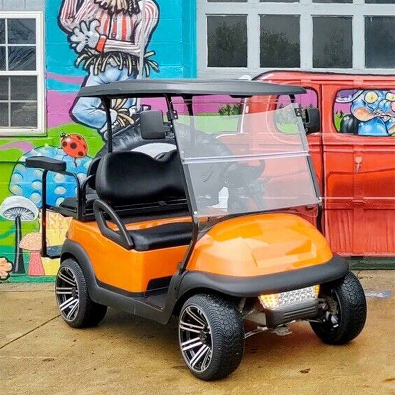 Folding Acrylic Clear Golf Cart Windshield For Club Car Precedent 2004-Up 21