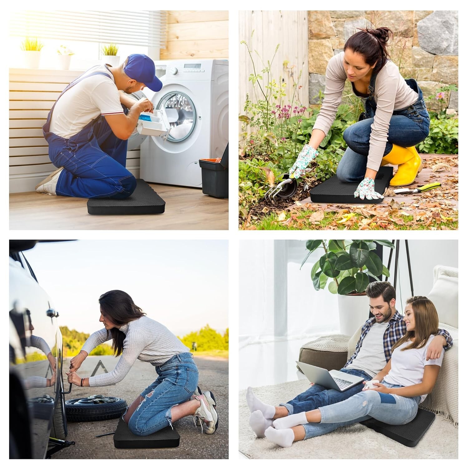 HOOPLE Extra Thick Kneeling Pad, Soft Foam Kneeling Cushion, Waterproof