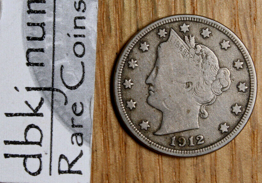1912 D Liberty "V" Nickel - VG - Very Good