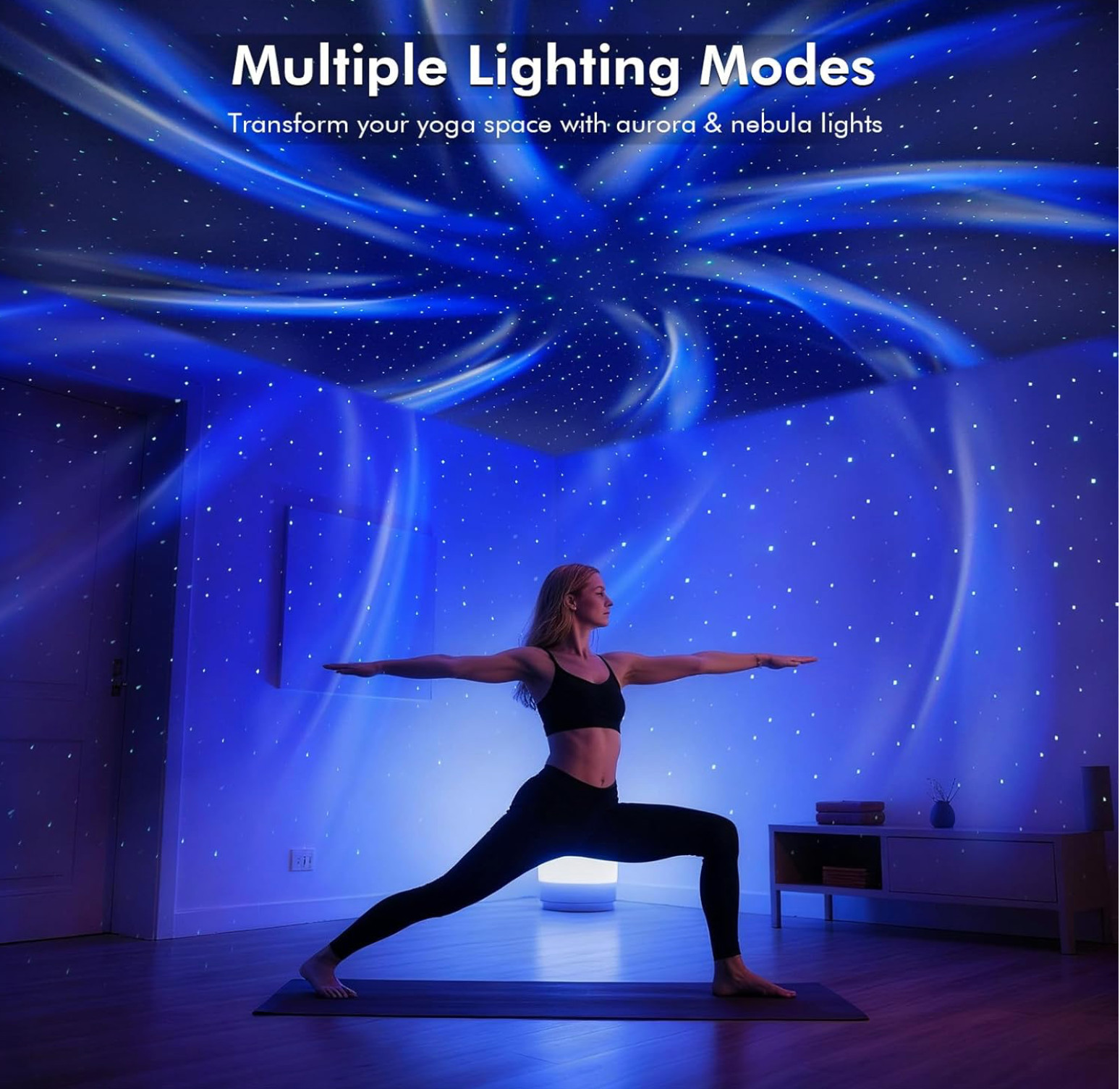 Dual Lens Galaxy Projector, 58 Light Effects Star Projector for Bedroom, Night L