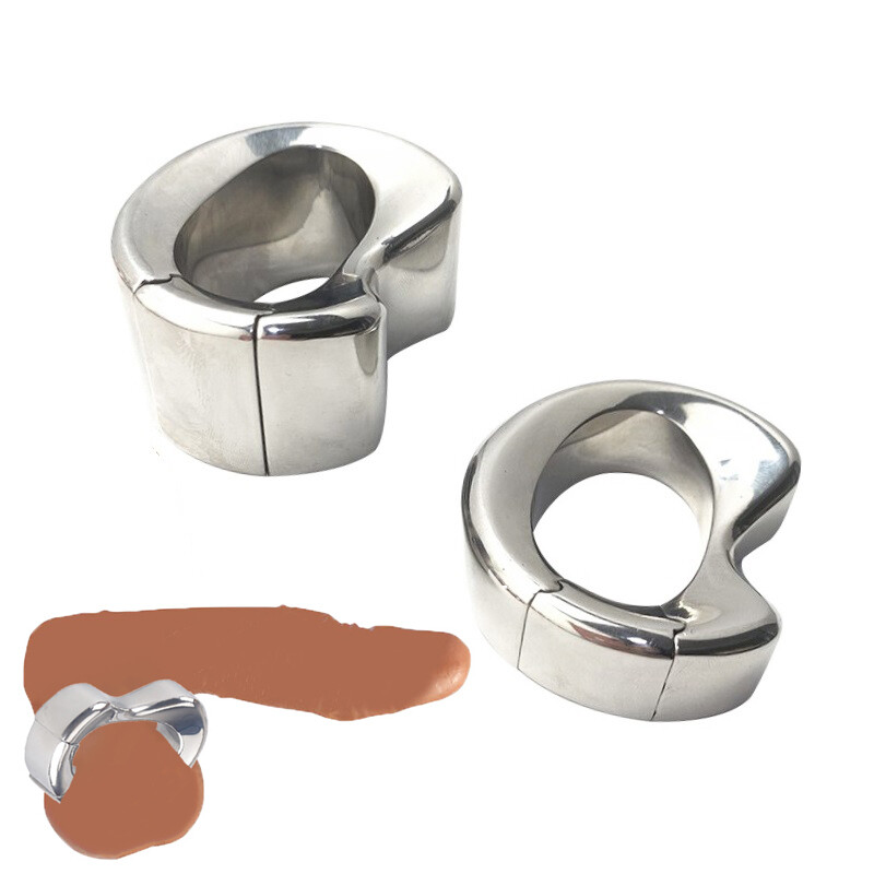 Men Oval Ball Stretcher Weight Stainless Steel Ball Stretching Weights 4 Sizes