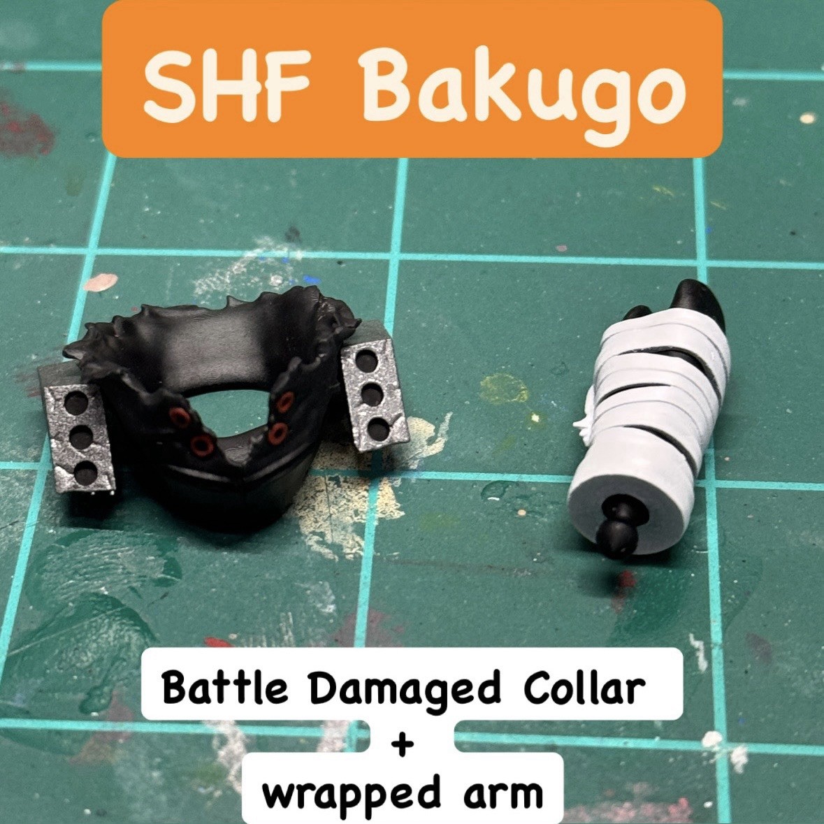 SHF Bakugo Battle Damaged Collar + Wrapped Forearm