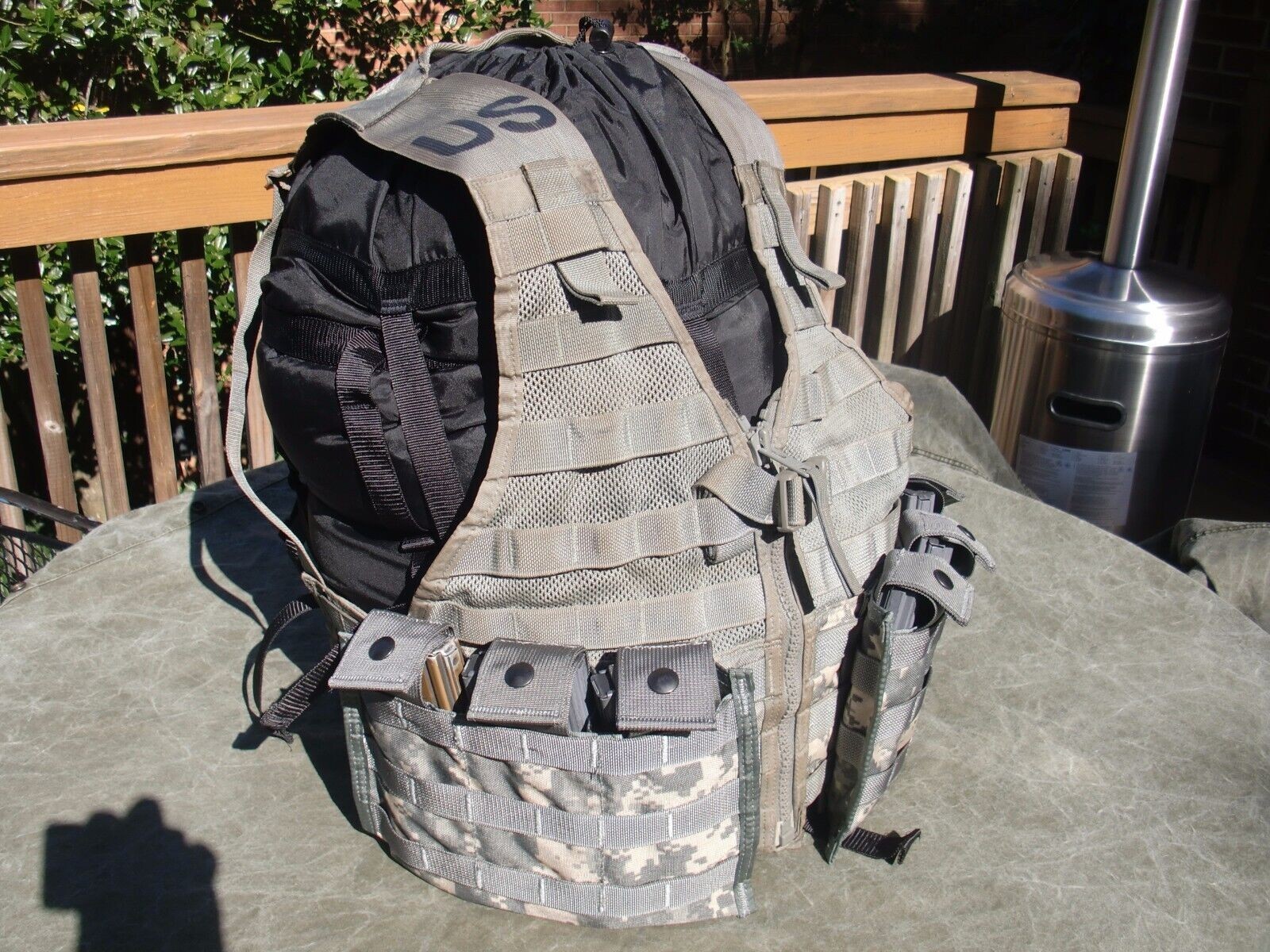 MOLLE II US Army FLC Chest Rig! Tactical Vest w/2 Triple Mag Panels! ACU EXC