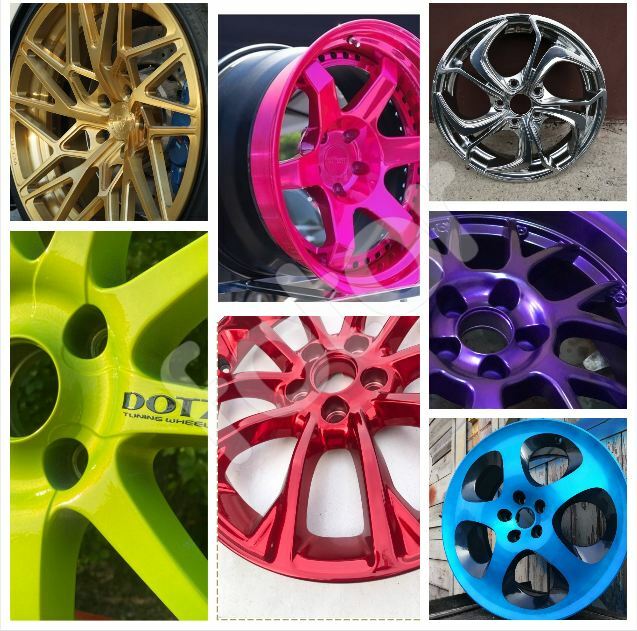 Candy & Chrome Powder Coating Paint - Different self-select colors, 1lb/0.45kg