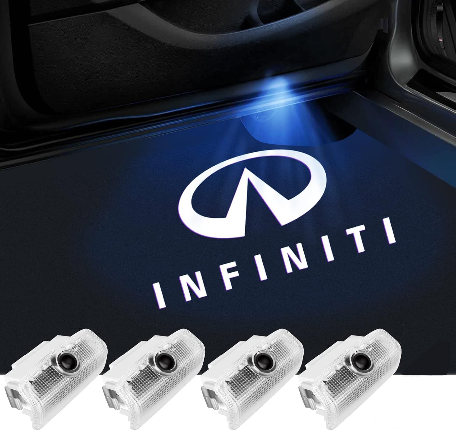 For Infiniti LED Door Projector Lights Q50 Q60 Q70 QX60 QX80 FX35 FX45