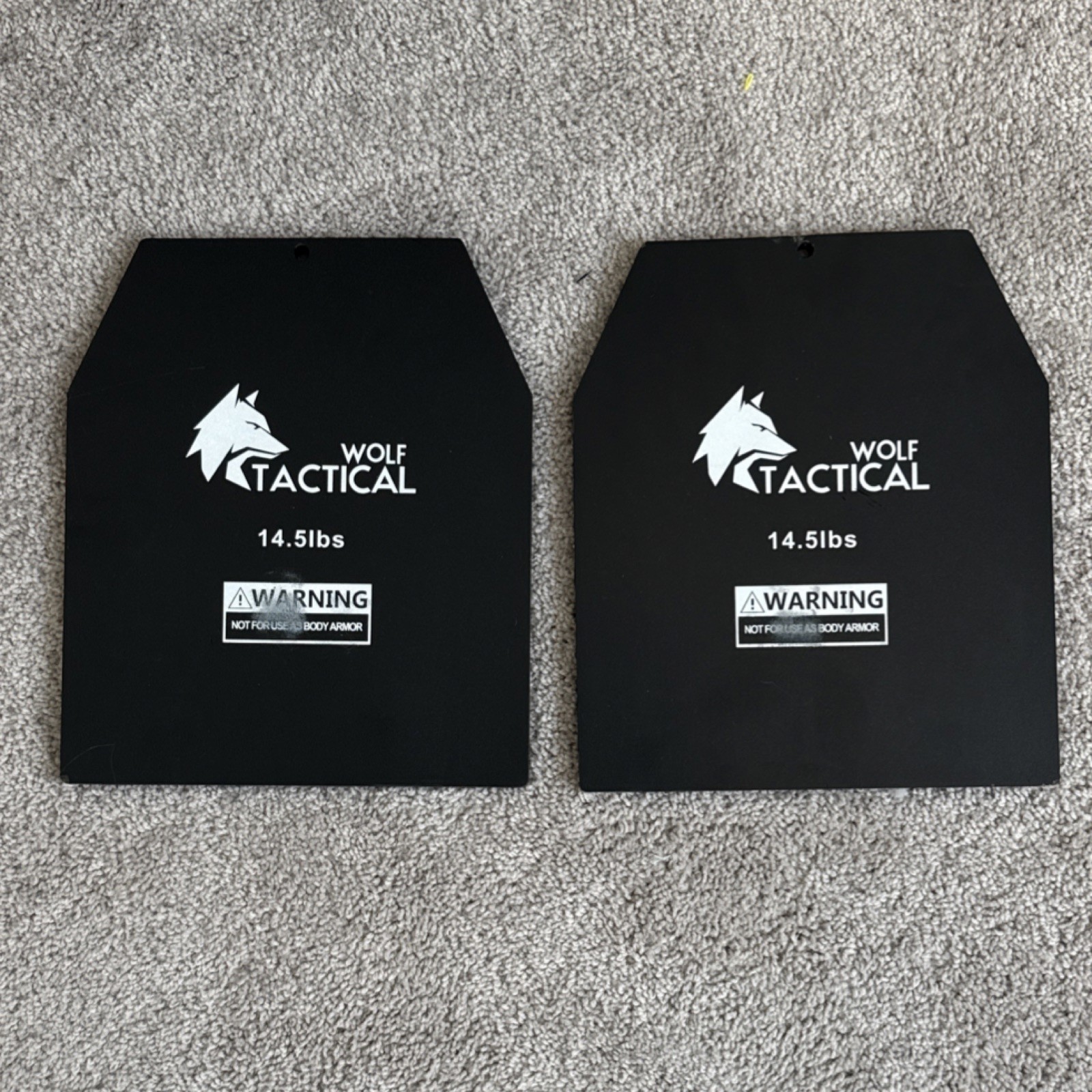 Wolf Tactical Weighted Vest Exercise Cross Training and 14.5 lb Weighted Plates