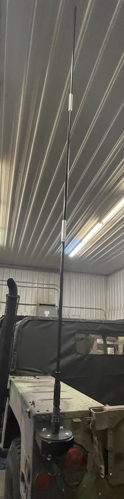 New Twin Military Antenna, Base & Mounting Bracket Kit Not OEM Fits HUMVEE