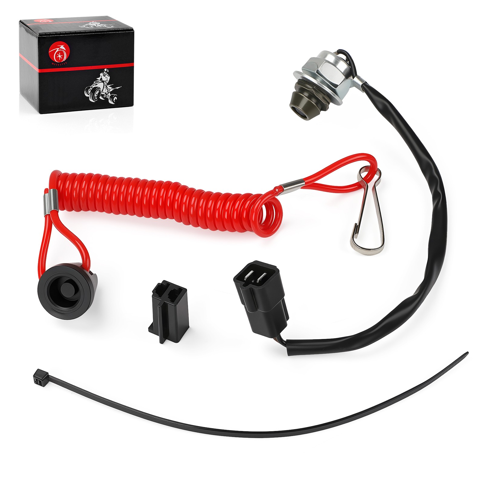 Tether Kill Run Switch For Polaris Snowmobile 440 600 4010187 4010849 2874379