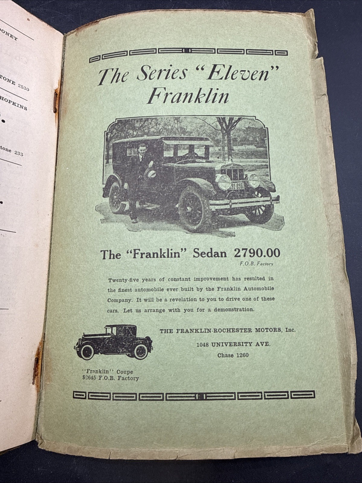 RARE 1926 27th Infantry Division 108th Company A Field Day Souvenir History book