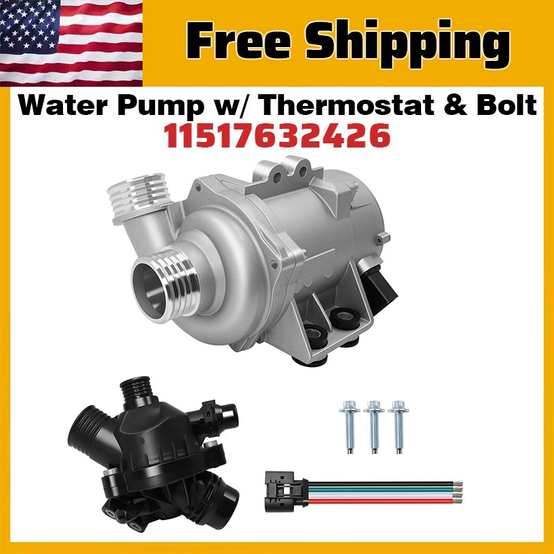 Electric Water Pump W/ Thermostat For BMW 335i 535i 640i 740i X5 X6 11517632426