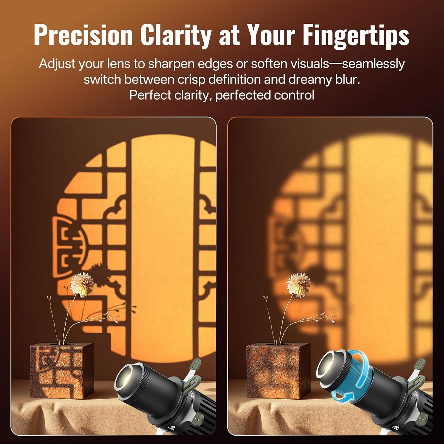 ZHIYUN Mini Spotlight (ZY Mount Conical Optical Snoot kit for X100 RGB X60 CX100