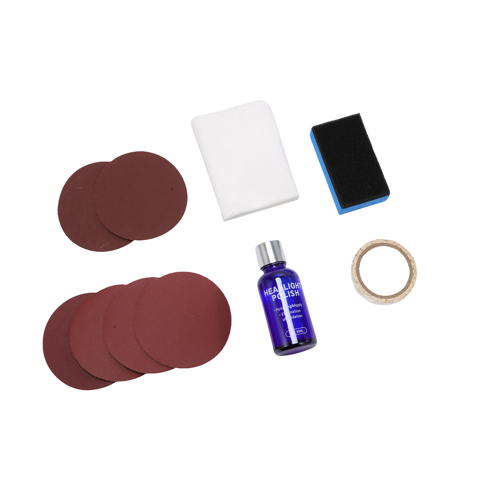 Pro Car Headlight Lens Restoration Repair Kit Polish Cleaner Cleaning Tool