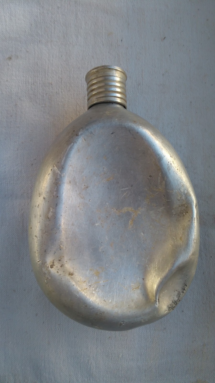 WW2 Red Army Aluminum Water Flask Canteen Stamp 1938 Красный Выборжец