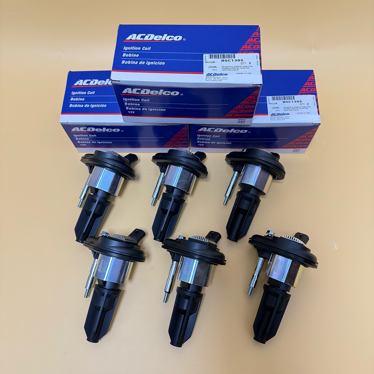 6 Pack OEM 12560862 UF303 Ignition Coil for GMC Envoy Chevy Buick 4.2L BSC1395