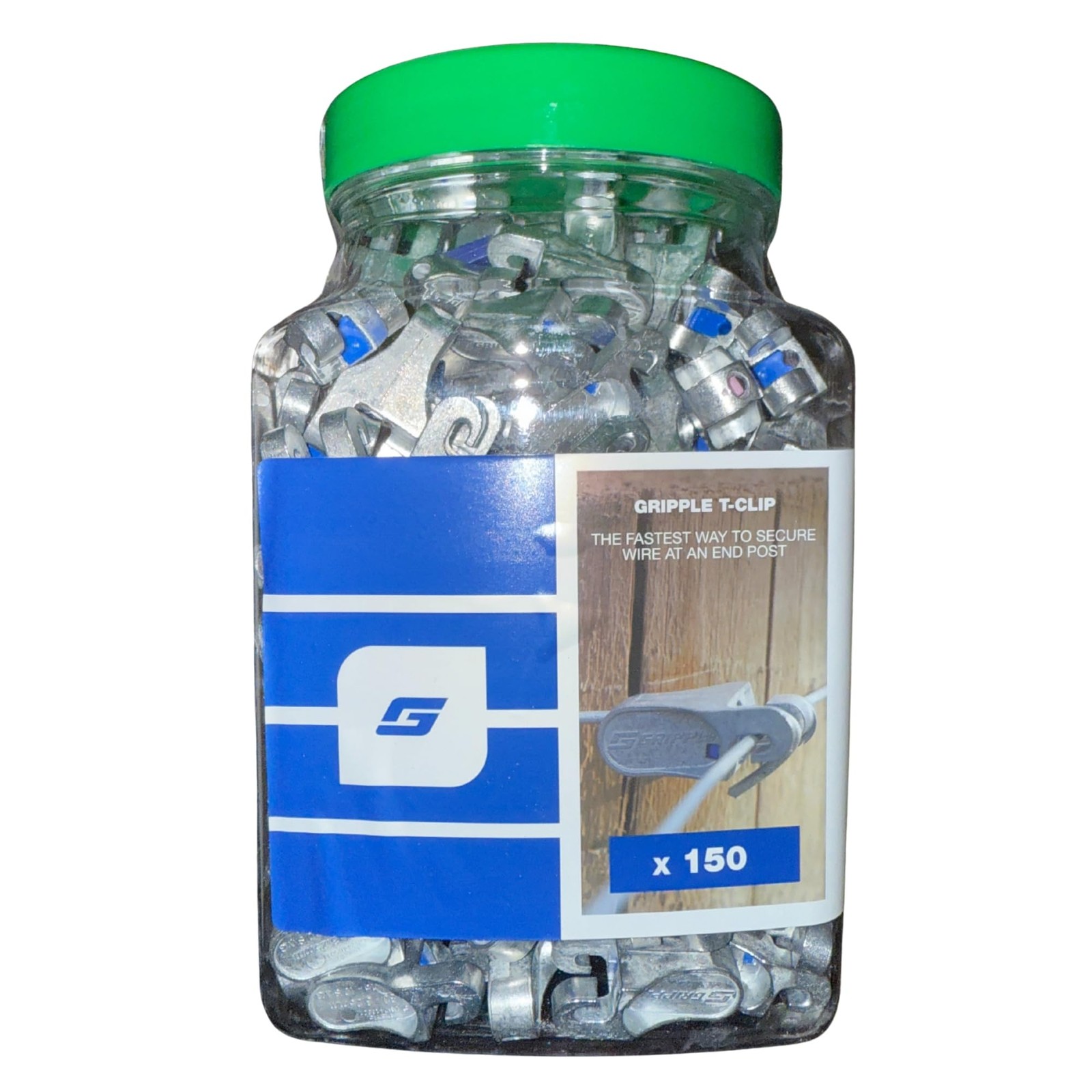 Gripple T-Clip #1 for Fence Wire End Post Termination (150 Count)