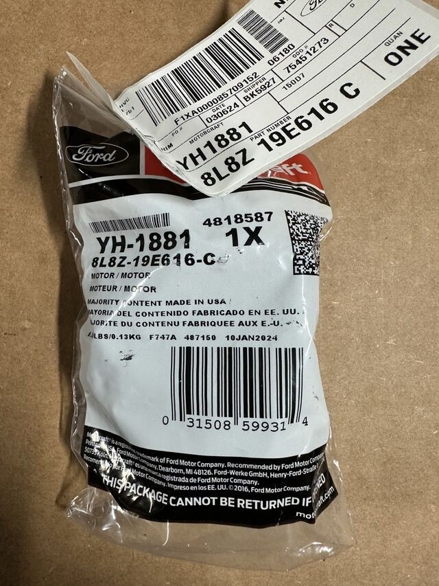 Genuine Ford Mode Motor 8L8Z-19E616-C