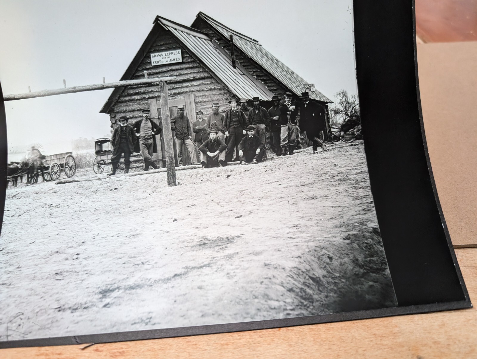 VTG Photo Adams Express For The Army Of The James Civil War Soldiers Framed