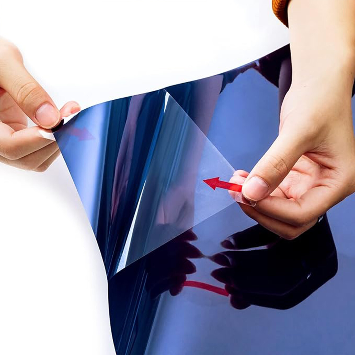 20" x10FT Uncut Roll Window Mirror Blue Chrome Tint Film New Home Office Glass