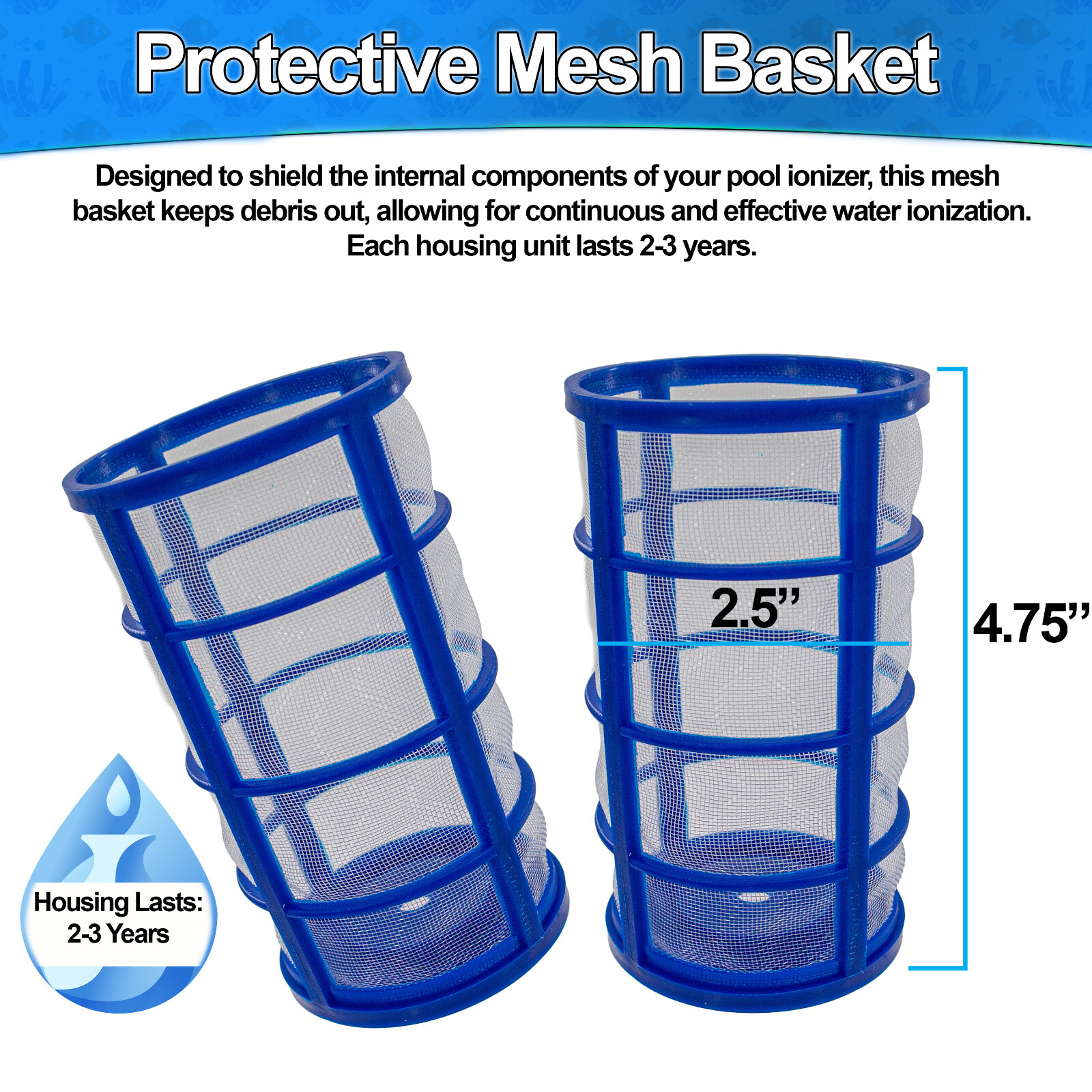 Solar Pool Ionizer w Copper & Steel Anode - Pool Water Cleaner Swimming Pools