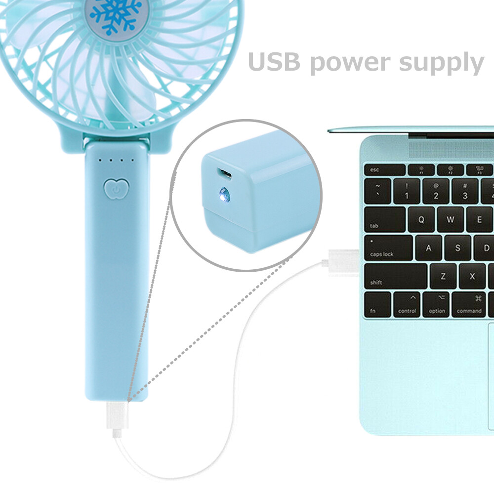 Portable Rechargeable Fan Mini Handy Fan Pocket Size Air Cooler USB w/ Battery