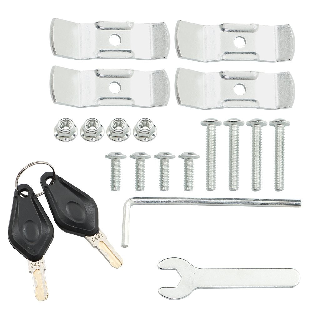 Motorcycle 36L Side Case Hard Saddlebag + 55L Top Case Tail Box Luggage New