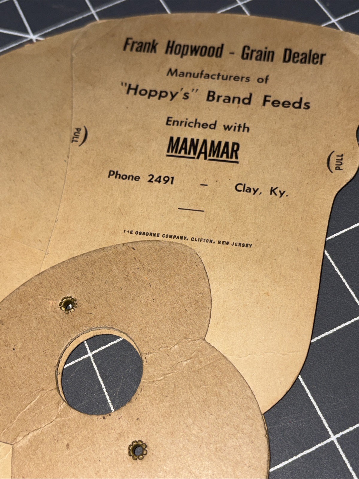 Vintage Lot Of 3 Advertising Cardboard Handheld Fans