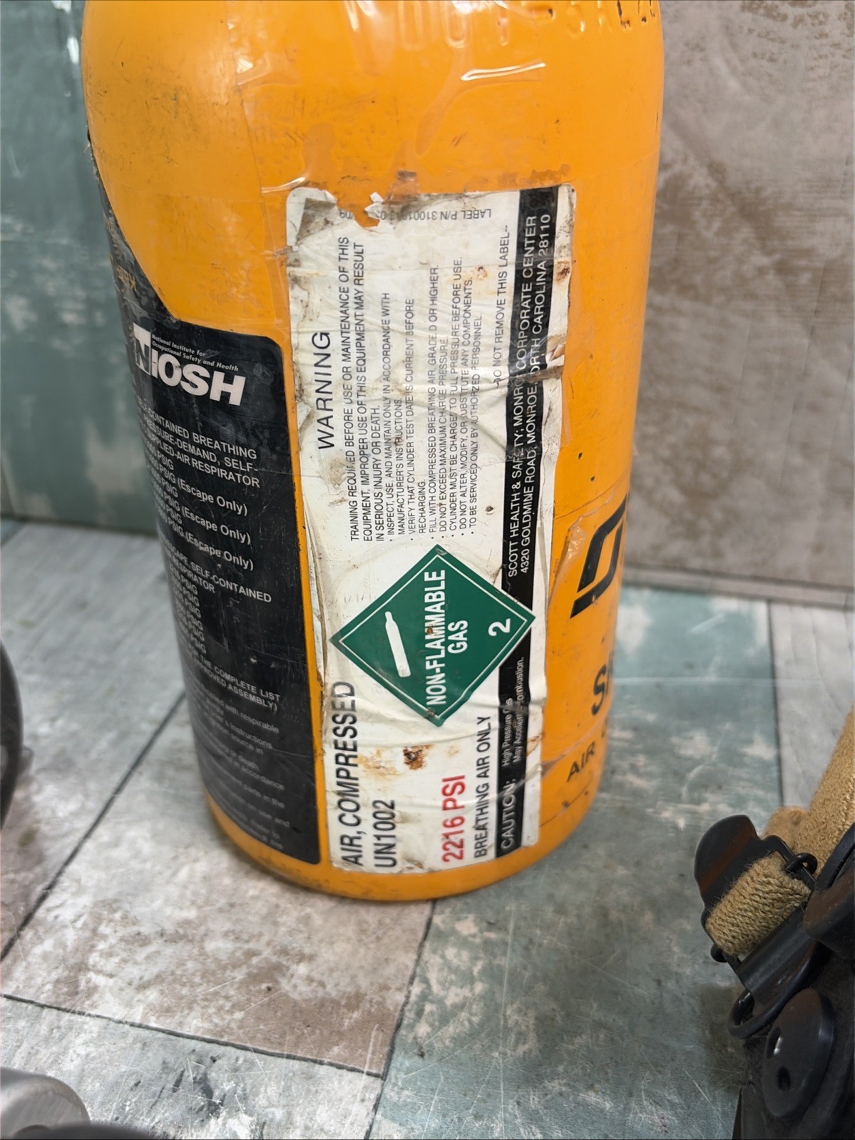 Scott SKA-PAK 5min Emergency Escape Bottle SABA Mobile Air SCBA Work Pack