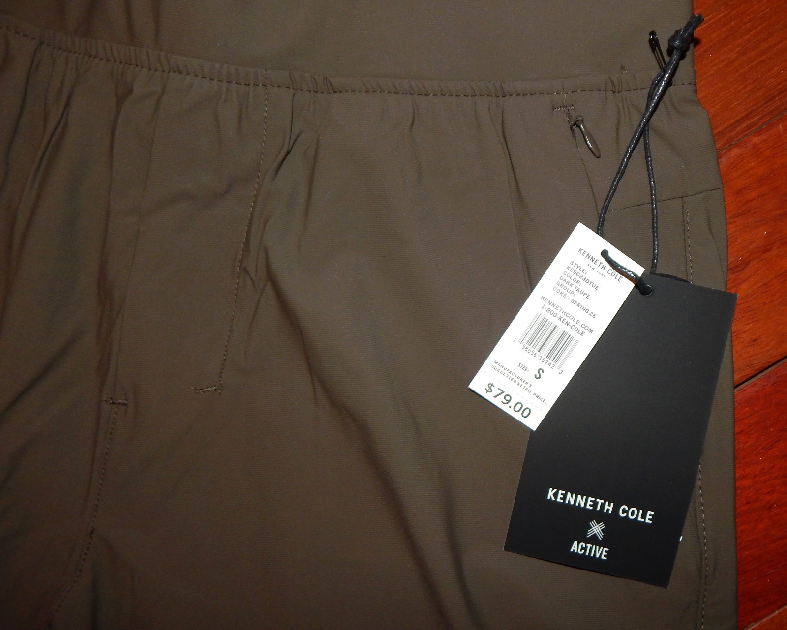 Kenneth Cole Active The Jogger Pants Men's Size L Taupe Brown