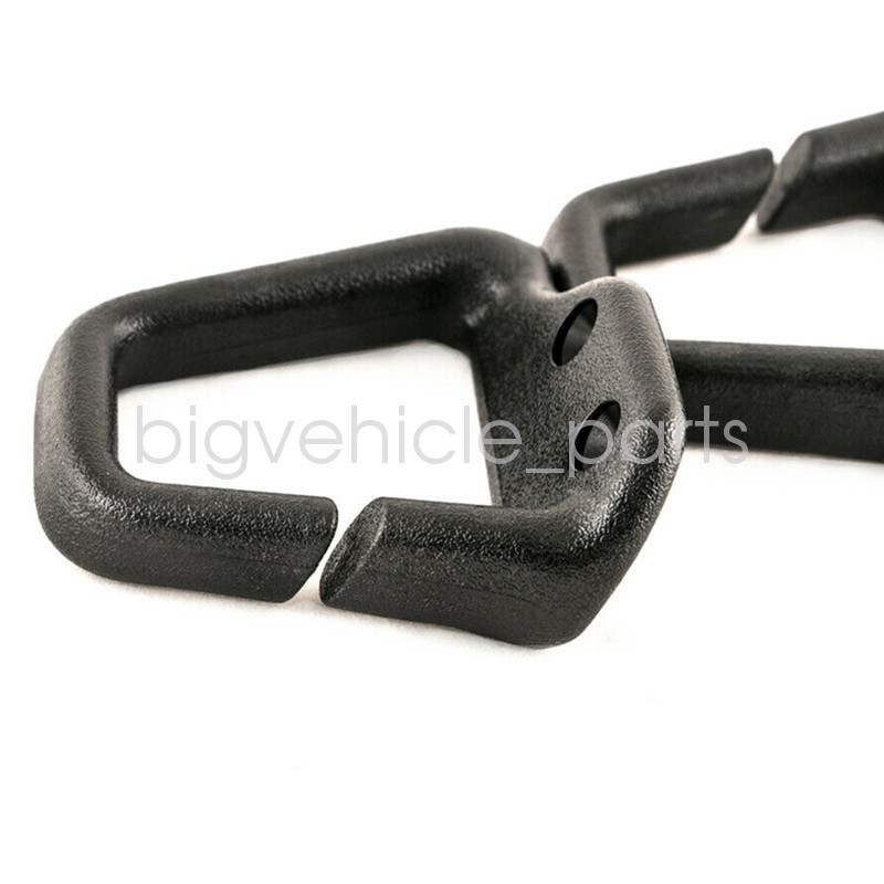 For 93-02 GM Camaro Firebird Black Ebony Slotted Seat Belt Guide Loops NEW PAIR