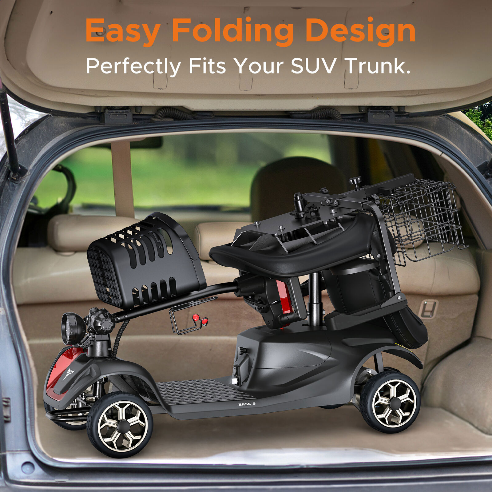 ENGWE EASE 3 Mobility Scooter 250W 4 Wheels Seniors E-Scooter Folding Wheelchair