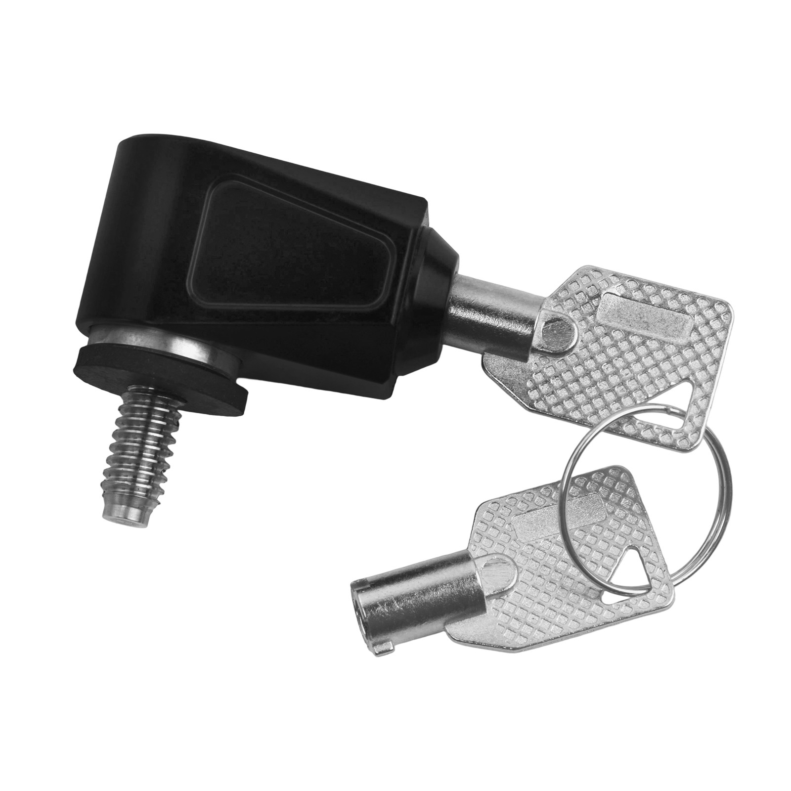 Black Seat Lock Push Pin 2 Keys Anti Theft Set For Harley Dyna Softail Touring