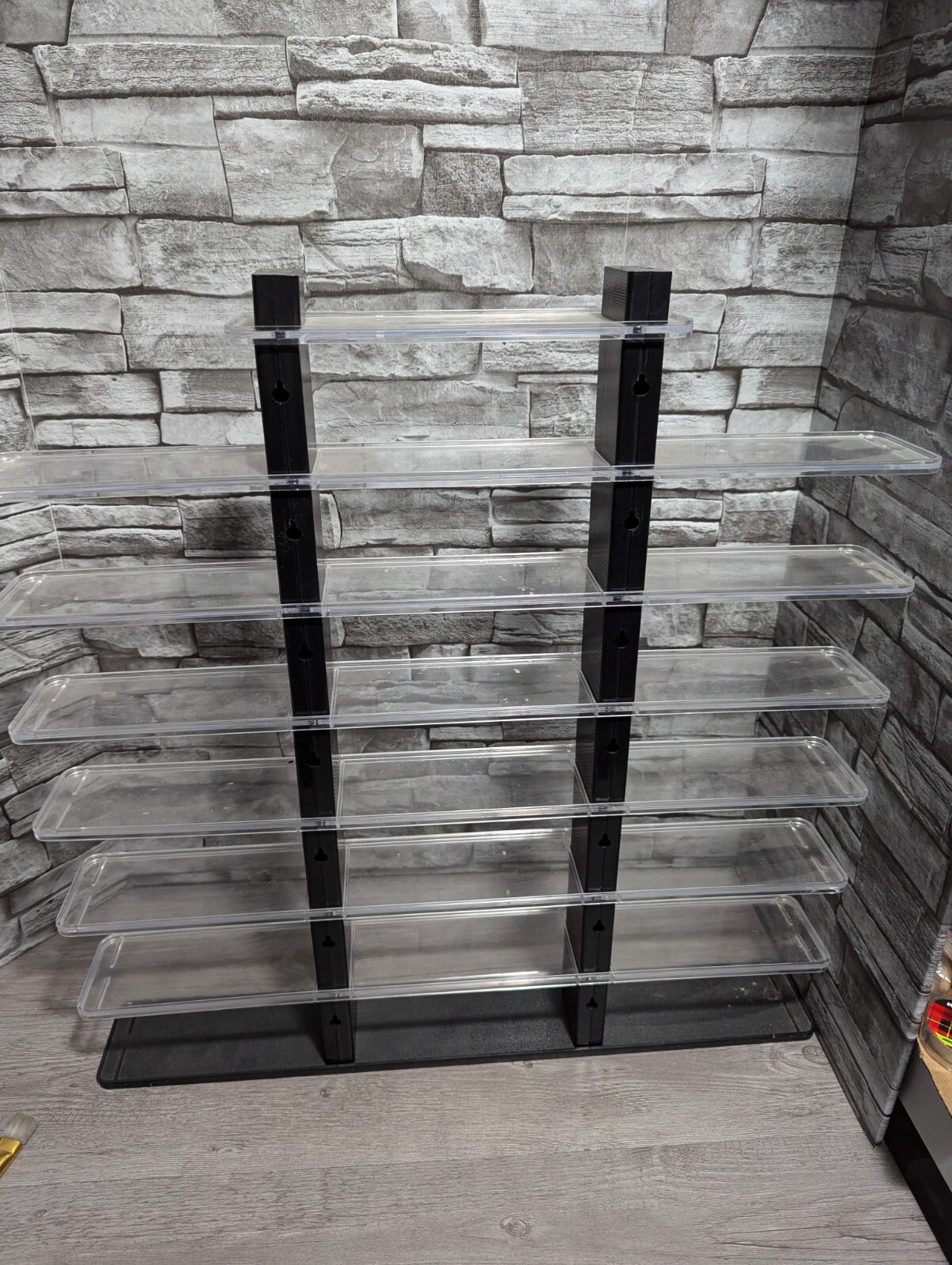 23.5x22.5x3" Acrylic Wall Or Table Display Stand For Figures, Cars, Collectibles