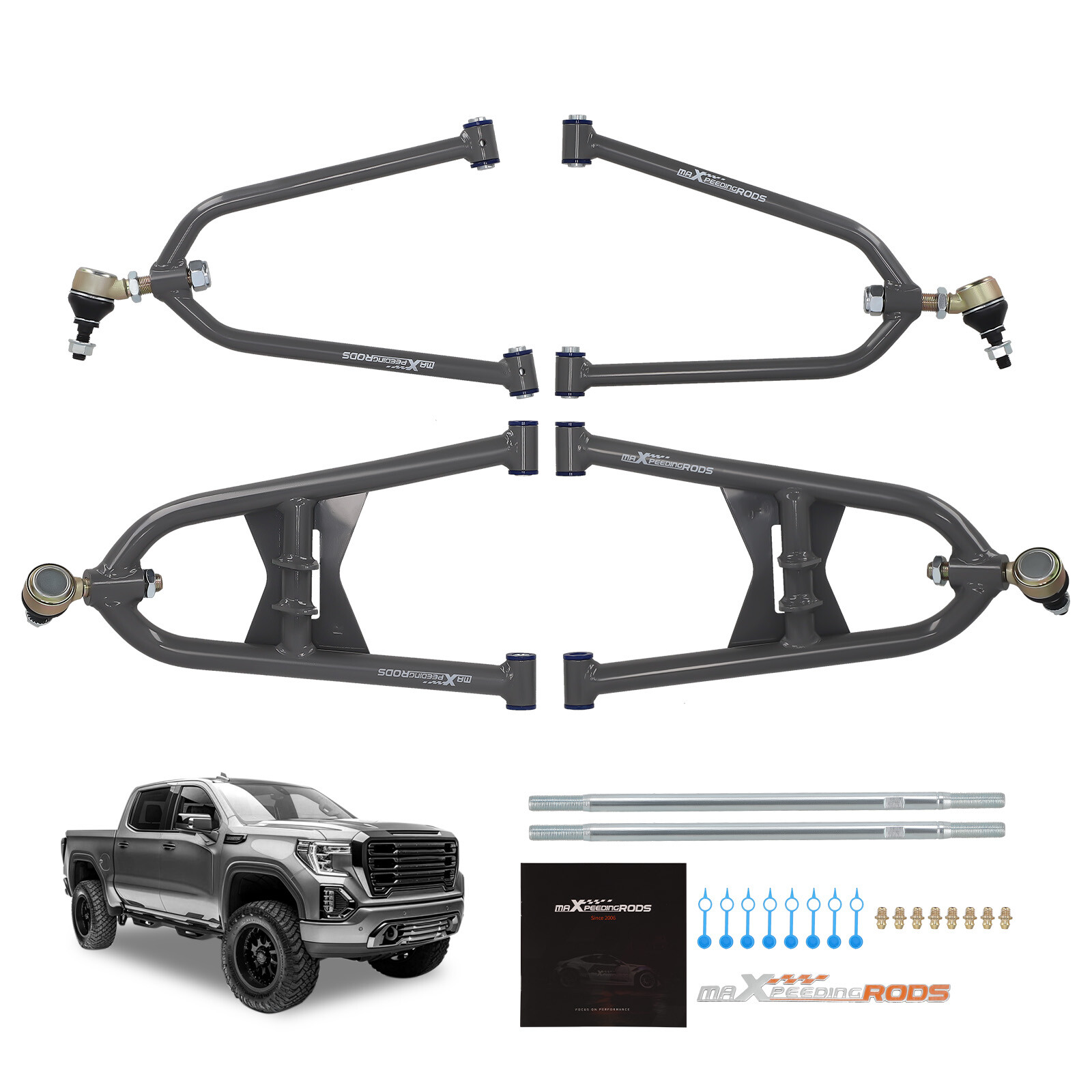 4x Fully Adjustable A Arms +2 +0 for Honda TRX 400EX Trx400 Trx 400ex All Years