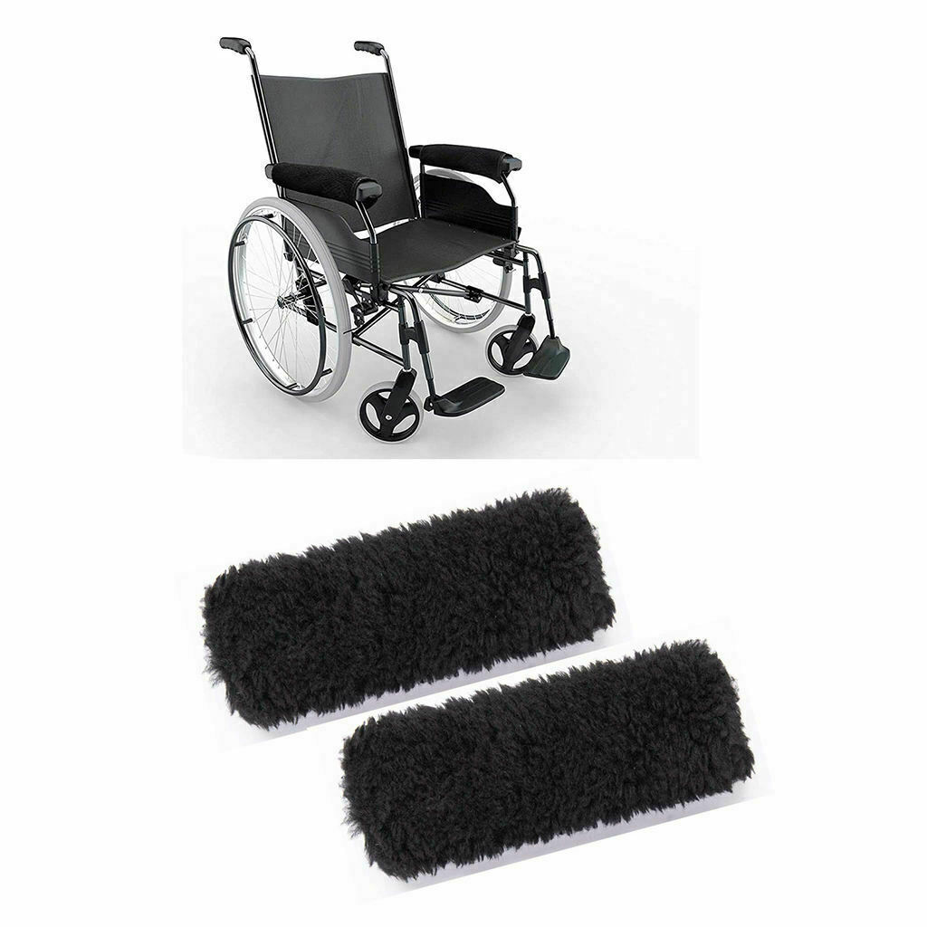 2Pc Wheelchair Armrest Pads Arm Rest Cover Office Chair Arm Pads Soft Winter US