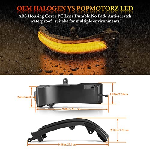 LED Sequential Dynamic Smoke Lens 2019~ Dodge Ram 1500 Mirror Turn Signal