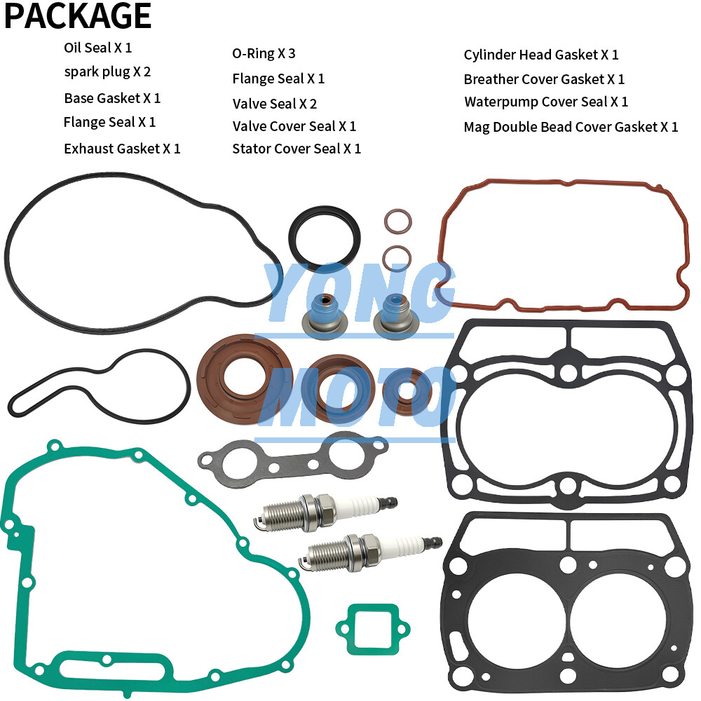 Top End Cylinder Water Pump Gasket Seals Kit for Polaris Ranger 800 XP 2011-2014