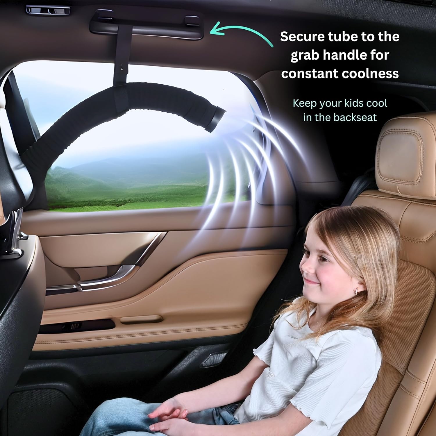 Car AC Vent Extender Hose 10FT Backseat Air Tube Kids Pets Swanoo