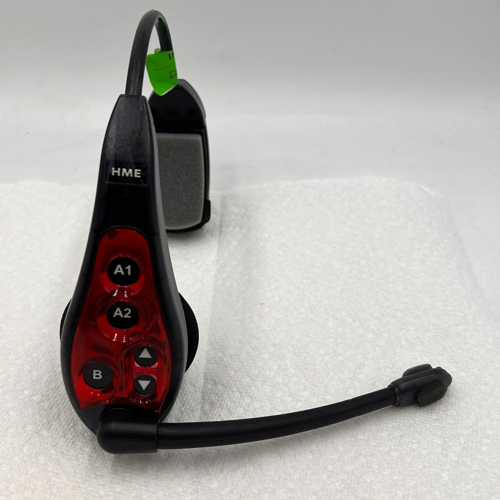 USED HME HS6000 RED Wireless Drive Thru Intercom Headset Works Great NO BATTERY