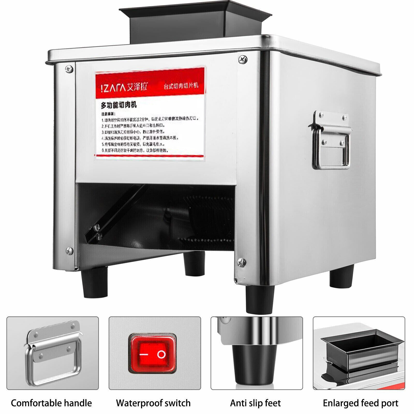 Meat Cutter Commercial Electric Meat Slicer Shredded Cutting Machine