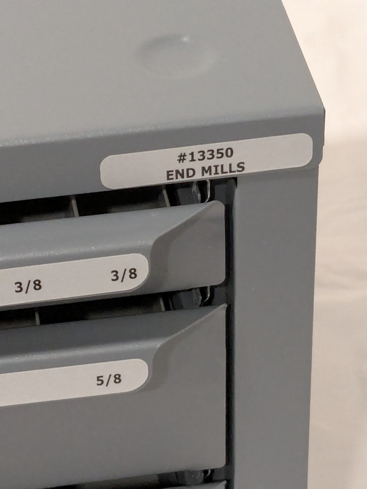 Huot 3 Drawer Steel End Mill Storage: 1/8 to 1" End Mill Diam. 13350