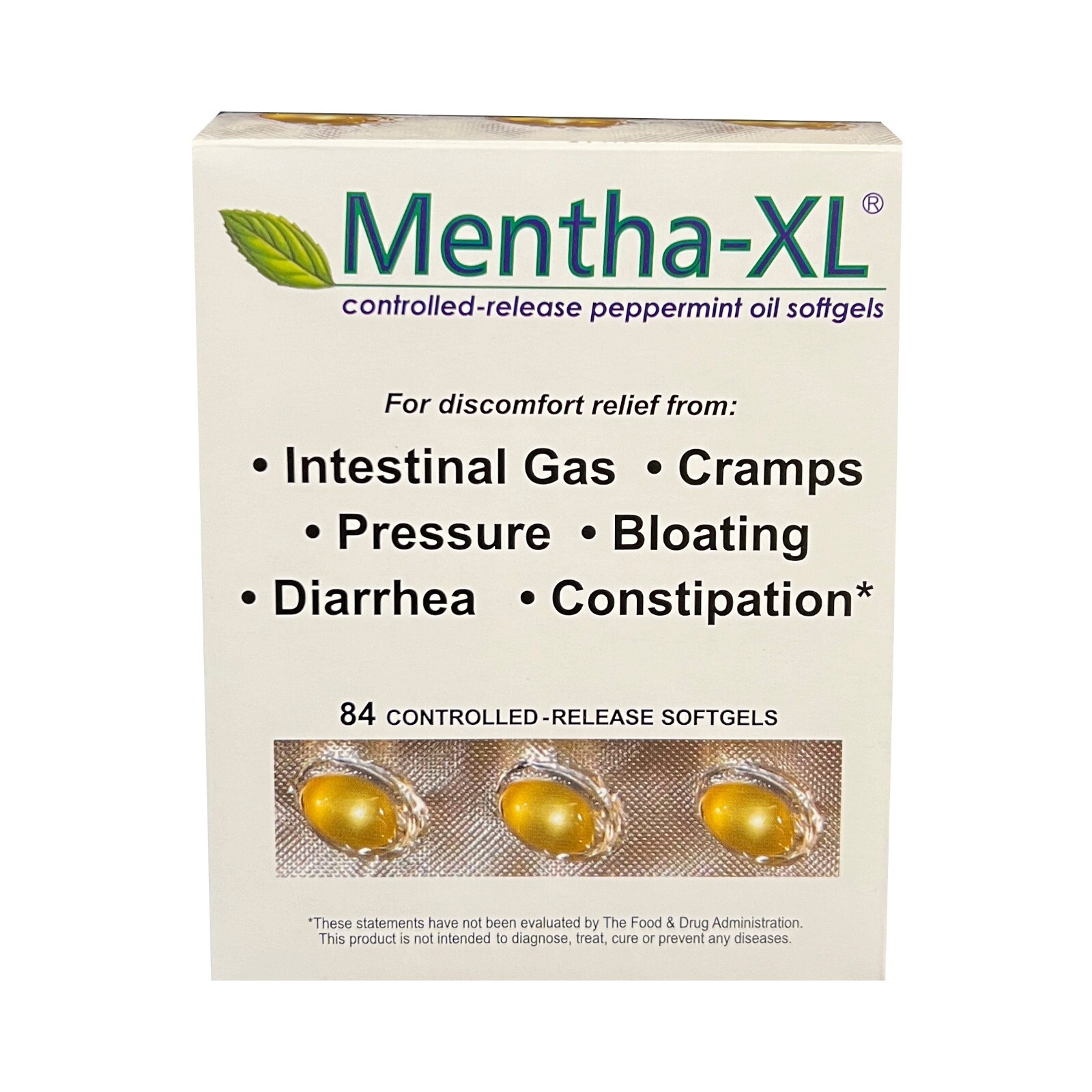 Mentha-XL 84cnt Softgels for IBS - - #1 Gastroenterologist Recommended Brand ...
