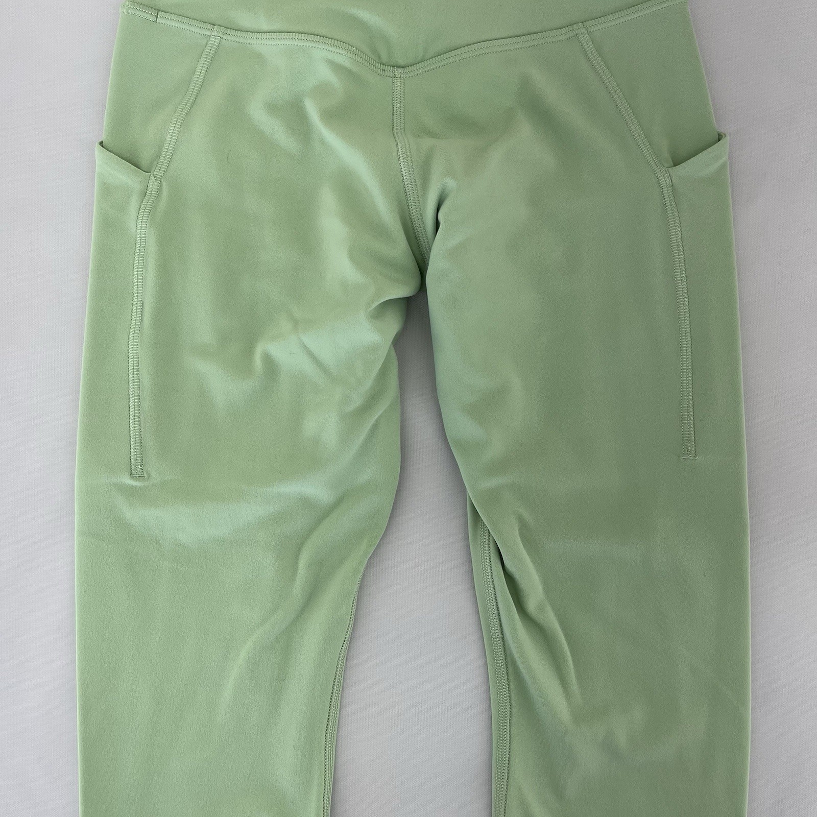 Lululemon Align High Rise Pant w Pockets 24” Womens 2 Creamy Mint EUC